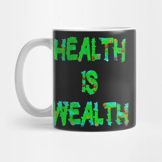 Health is Wealth Healthy Foodies Eating by PlanetMonkey